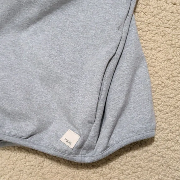 Vuori Granite Snap Mock Light Gray Pullover - Picture 3 of 9